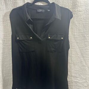 Black Sleeveless Women's Top Tahari